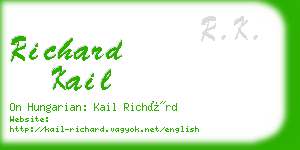 richard kail business card